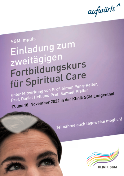 Flyer Spiritual Care Fortbildung 2022